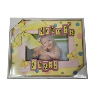 NWT So Seong Mommy's Angel Yellow &‎ Pink 3D Picture Frame 4x6